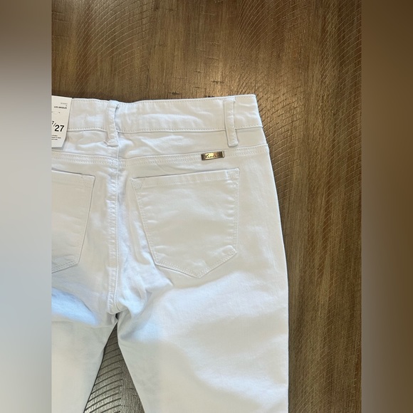 NEW Kancan White Distressed Twisted Seam Ankle Skinny Denim Jeans NWT Size 7/27 - Picture 6 of 16